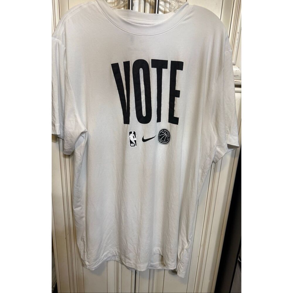 Nike 2023-24 Vote NBA Team Issued Game Warm Up Shirt Celtics Warriors Mens Large